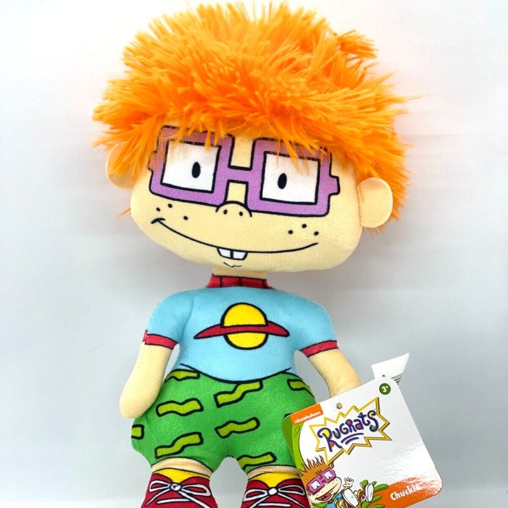 Nickelodeon Classic Rugrats Chuckie Finster Cuddly Plush 8.5in NWT